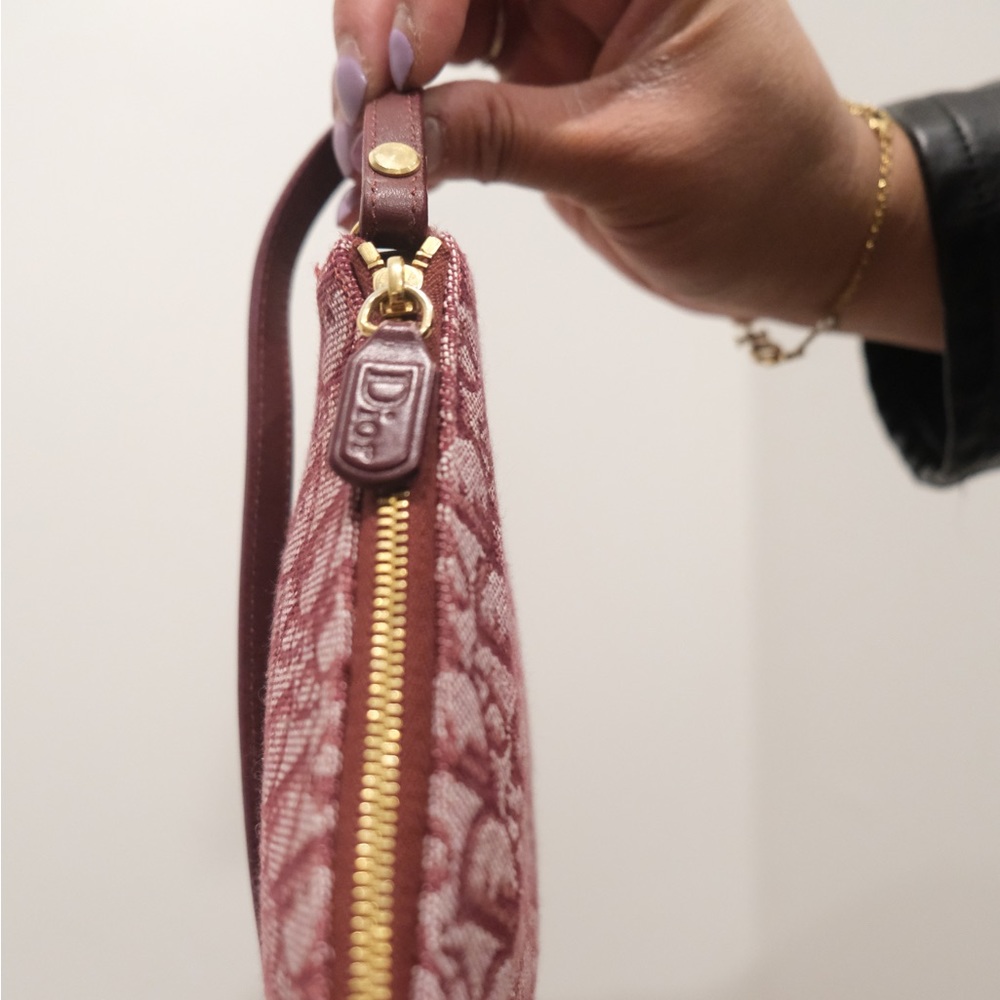 Dior Maroon Monogram Saddle Shoulder Bag - Picture 10 of 11